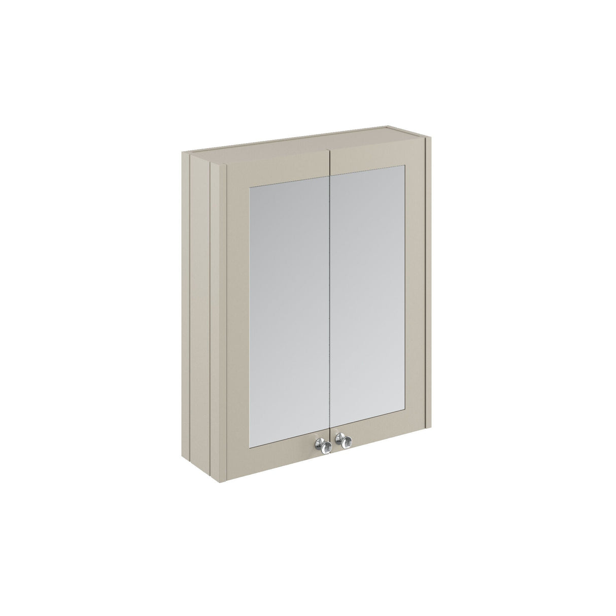 [BFHE3217] Butterton Traditional Wall Mounted Mirror Cabinet with 2 Soft Close Doors and Shelf, 600mm, Choice of Colour