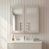[BFHE3217] Butterton Traditional Wall Mounted Mirror Cabinet with 2 Soft Close Doors and Shelf, 600mm, Choice of Colour - Silo