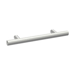 [BFHH010] Furniture Handle Textured Knurled Bar Handle, 156mm (96mm Centres) - Satin Chrome - Cutout