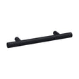 [BFHH020] Furniture Handle Textured Knurled Bar Handle, 156mm (96mm Centres) - Matt Black - Cutout