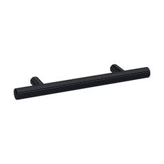 [BFHH020] Furniture Handle Textured Knurled Bar Handle, 156mm (96mm Centres) - Matt Black - Cutout