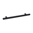 [BFHH021] Furniture Handle Textured Knurled Bar Handle, 220mm (160mm Centres) - Matt Black - Cutout