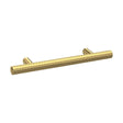 [BFHH030] Furniture Handle Textured Knurled Bar Handle, 156mm (96mm Centres) - Brushed Brass - Cutout