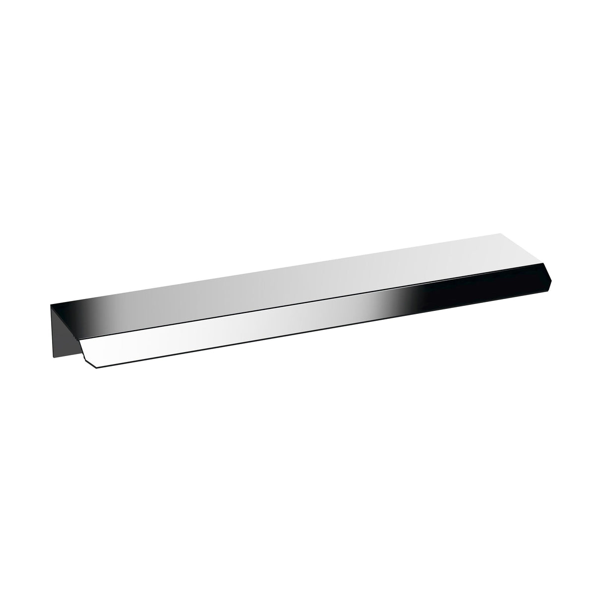 [BFHH124] Finger Pull Handle, 150mm (96mm Centres) - Chrome - Cutout