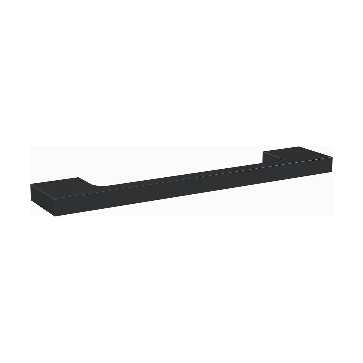 [BFHH189] Furniture Handle Slimline Square D Shape Handle, 152mm (128mm Centres) - Matt Black - Cutout