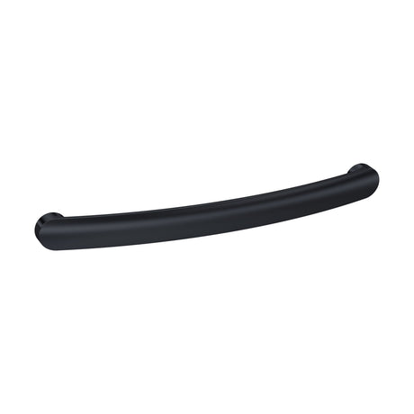 [BFHH190] Furniture Handle Round D Shape Handle, 210mm (192mm Centres) - Matt Black - Cutout