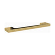 [BFHH196] Furniture Handle Slimline Square D Shape Handle, 152mm (128mm Centres) - Brushed Brass - Cutout