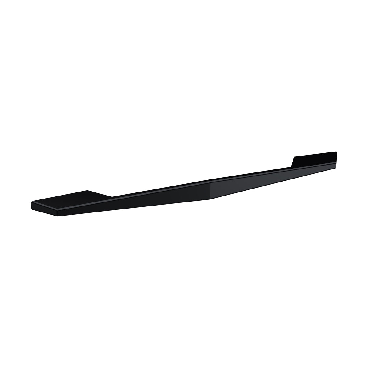 [BFHH204] Furniture Handle Angular D Shape Handle, 256mm (224mm Centres) - Matt Black - Cutout