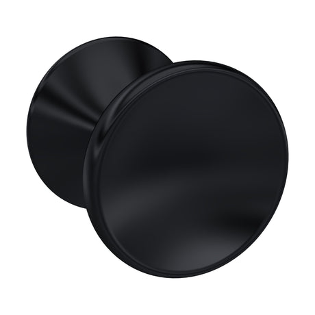 [BFHH213] Indented Round Knob, 30mm - Matt Black - Cutout