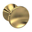 [BFHH313] Indented Round Knob, 30mm - Brushed Brass - Cutout