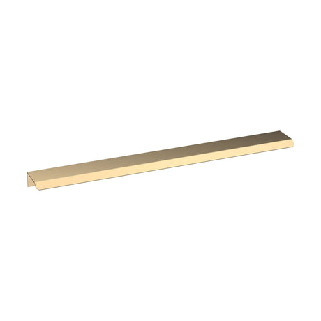 [BFHH325] Finger Pull Handle, 300mm (224mm Centres) - Brushed Brass - Cutout