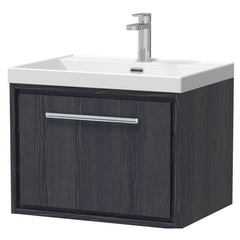 [BFIF2222E] Longnor 1 Drawer Wall Hung Vanity Unit with Thin Edge Basin - Choice of Size and Colour - Cutout