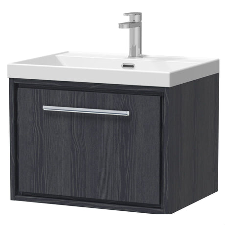 [BFIF2222E] Longnor 1 Drawer Wall Hung Vanity Unit with Thin Edge Basin - Choice of Size and Colour - Cutout