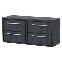 [BFIF2224W2] Longnor 4 Drawer Wall Hung Vanity Unit with Worktop - Choice of Colour - Cutout