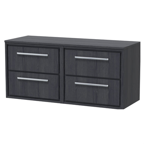 [BFIF2224W2] Longnor 4 Drawer Wall Hung Vanity Unit with Worktop - Choice of Colour - Cutout