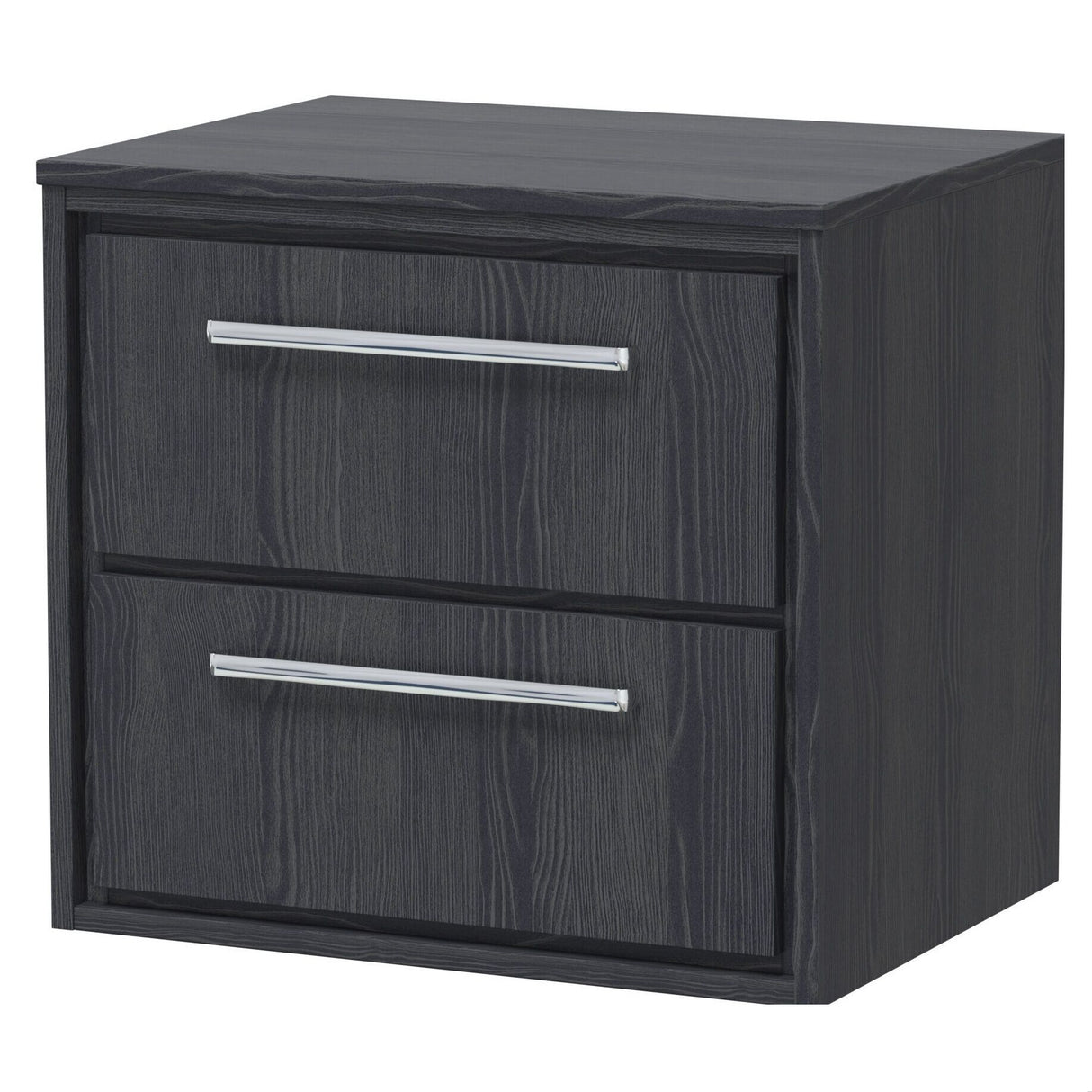 [BFIF2224W] Longnor 2 Drawer Wall Hung Vanity Unit with Worktop - Choice of Size and Colour - Cutout