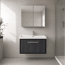 [BFIF2225E] Longnor 1 Drawer Wall Hung Vanity Unit with Thin Edge Basin - Choice of Size and Colour - Silo