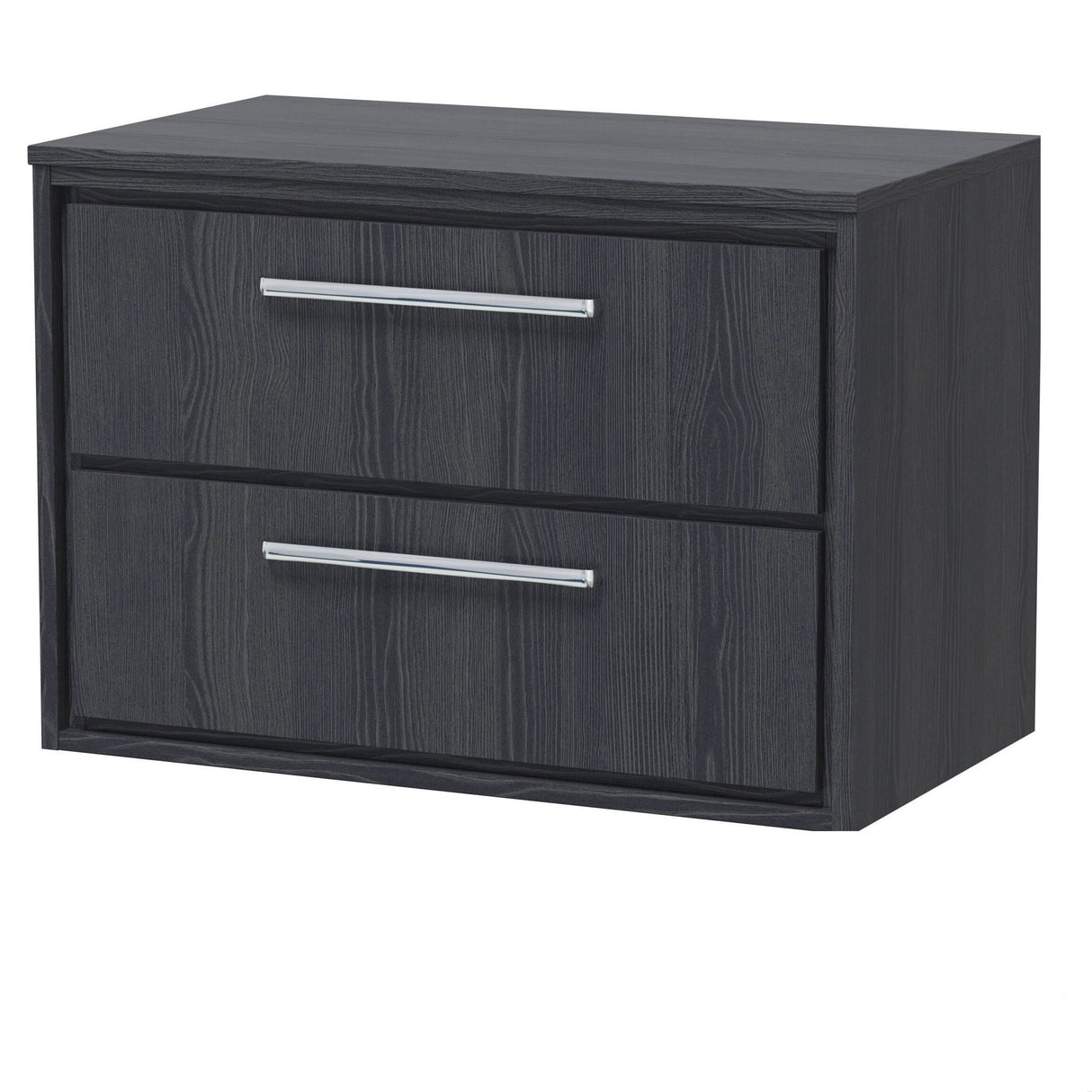 [BFIF2226W] Longnor 2 Drawer Wall Hung Vanity Unit with Worktop - Choice of Size and Colour - Cutout