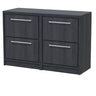 [BFIF2233W2] Longnor 4 Drawer Floor Standing Vanity Unit with Worktop - Choice of Colour - Cutout
