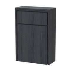 [BFIF2241] Contemporary Floor Standing WC Unit - 818 x 555 x 260mm - Graphite Grey Woodgrain - Cutout