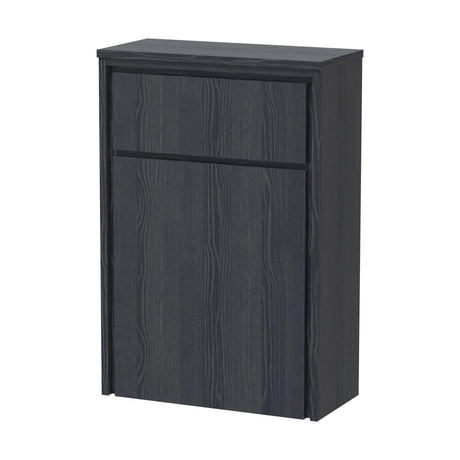 [BFIF2241] Contemporary Floor Standing WC Unit - 818 x 555 x 260mm - Graphite Grey Woodgrain - Cutout