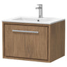 [BFIF2722C] Longnor 1 Drawer Wall Hung Vanity Unit with Minimalist Basin - Choice of Size and Colour - Cutout