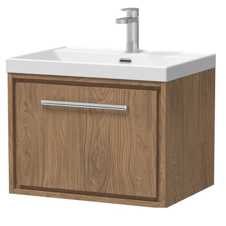 [BFIF2722E] Longnor 1 Drawer Wall Hung Vanity Unit with Thin Edge Basin - Choice of Size and Colour - Cutout