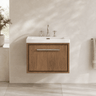 [BFIF2722M] Longnor 1 Drawer Wall Hung Vanity Unit with 3 Tap Hole Modern Fireclay Basin - Choice of Size and Colour - Silo