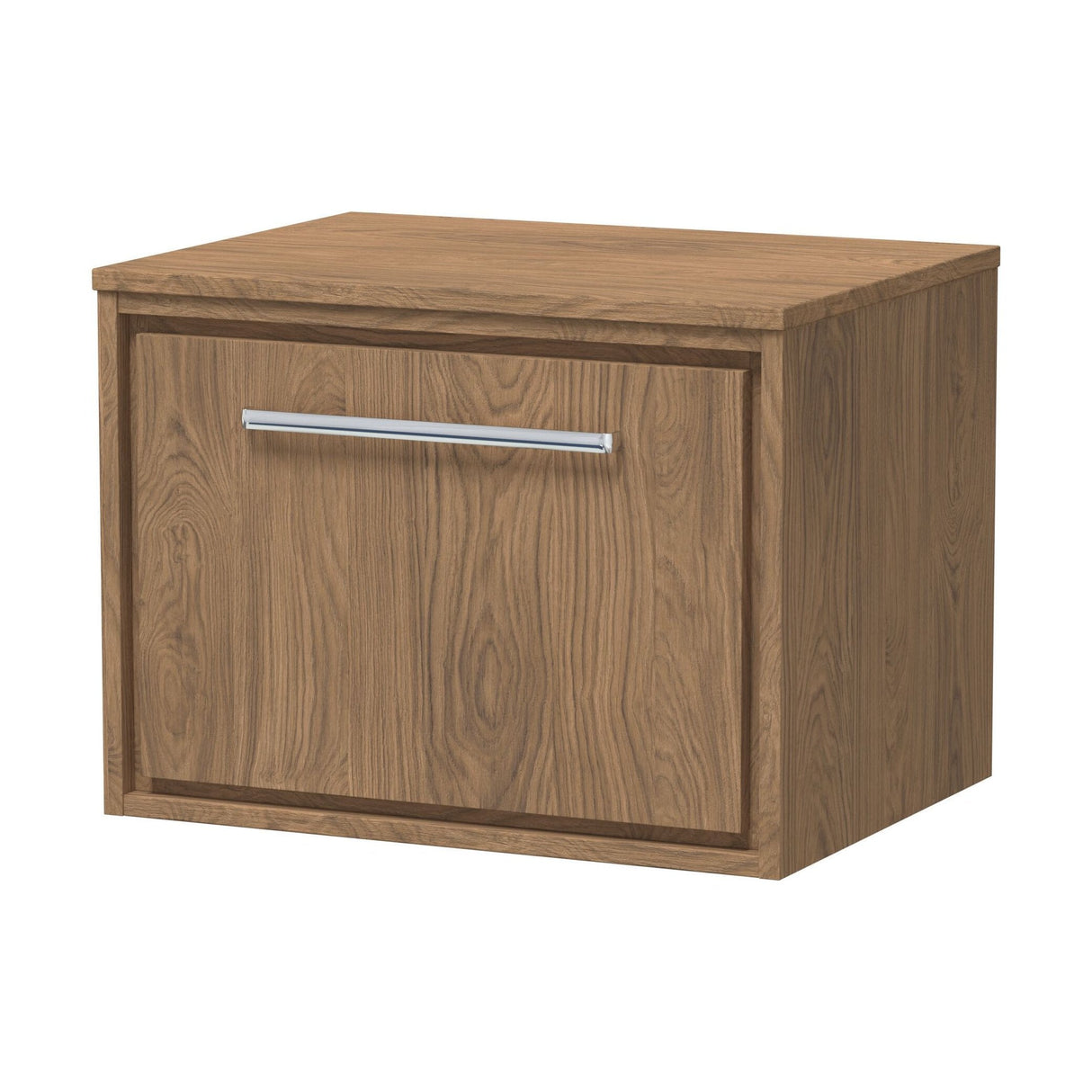 [BFIF2722W] Longnor 1 Drawer Wall Hung Vanity Unit with Worktop - Choice of Size and Colour - Cutout