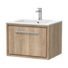 [BFIF3022C] Longnor 1 Drawer Wall Hung Vanity Unit with Minimalist Basin - Choice of Size and Colour - Cutout