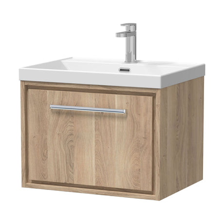 [BFIF3022E] Longnor 1 Drawer Wall Hung Vanity Unit with Thin Edge Basin - Choice of Size and Colour - Cutout