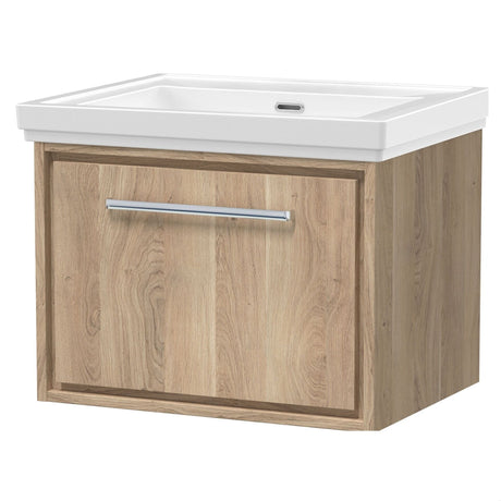 [BFIF3022H] Longnor 1 Drawer Wall Hung Vanity Unit with No Tap Hole Traditional Fireclay Basin - Choice of Size and Colour - Cutout