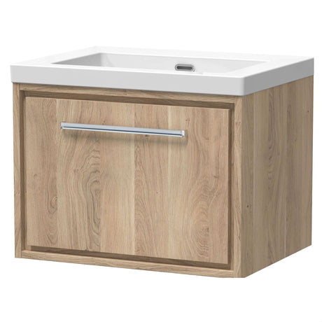 [BFIF3022K] Longnor 1 Drawer Wall Hung Vanity Unit with No Tap Hole Modern Fireclay Basin - Choice of Size and Colour - Cutout