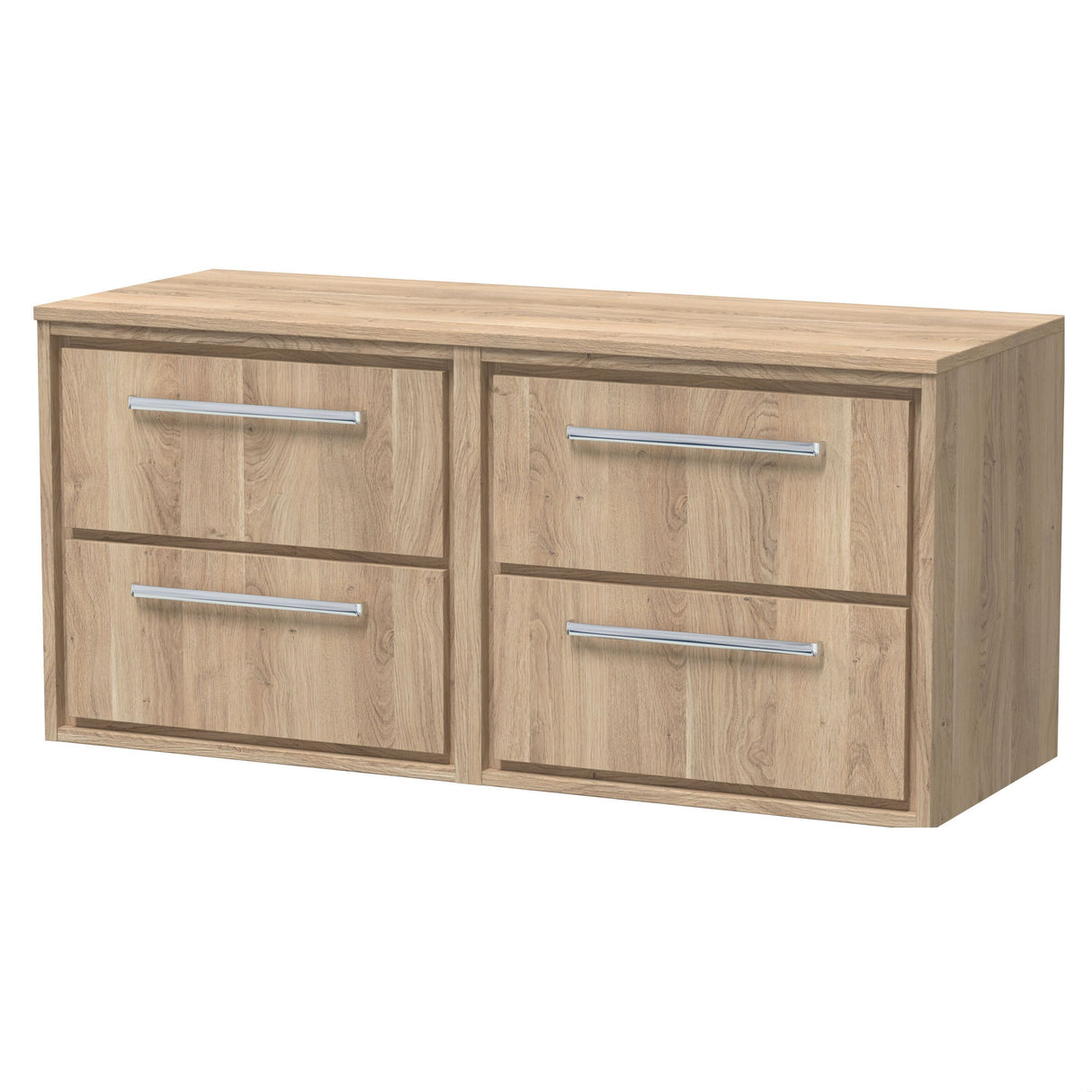 [BFIF3024W2] Longnor 4 Drawer Wall Hung Vanity Unit with Worktop - Choice of Colour - Cutout