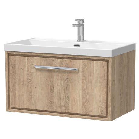 [BFIF3025E] Longnor 1 Drawer Wall Hung Vanity Unit with Thin Edge Basin - Choice of Size and Colour - Cutout