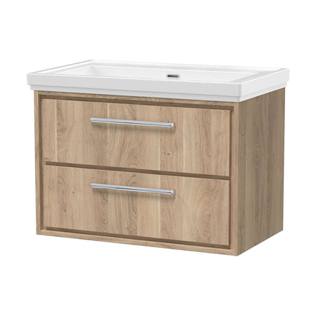 [BFIF3026H] Longnor 2 Drawer Wall Hung Vanity Unit with No Tap Hole Traditional Fireclay Basin - Choice of Size and Colour - Cutout