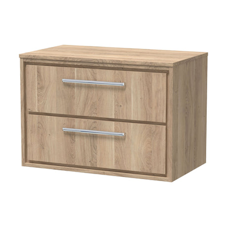 [BFIF3026W] Longnor 2 Drawer Wall Hung Vanity Unit with Worktop - Choice of Size and Colour - Cutout
