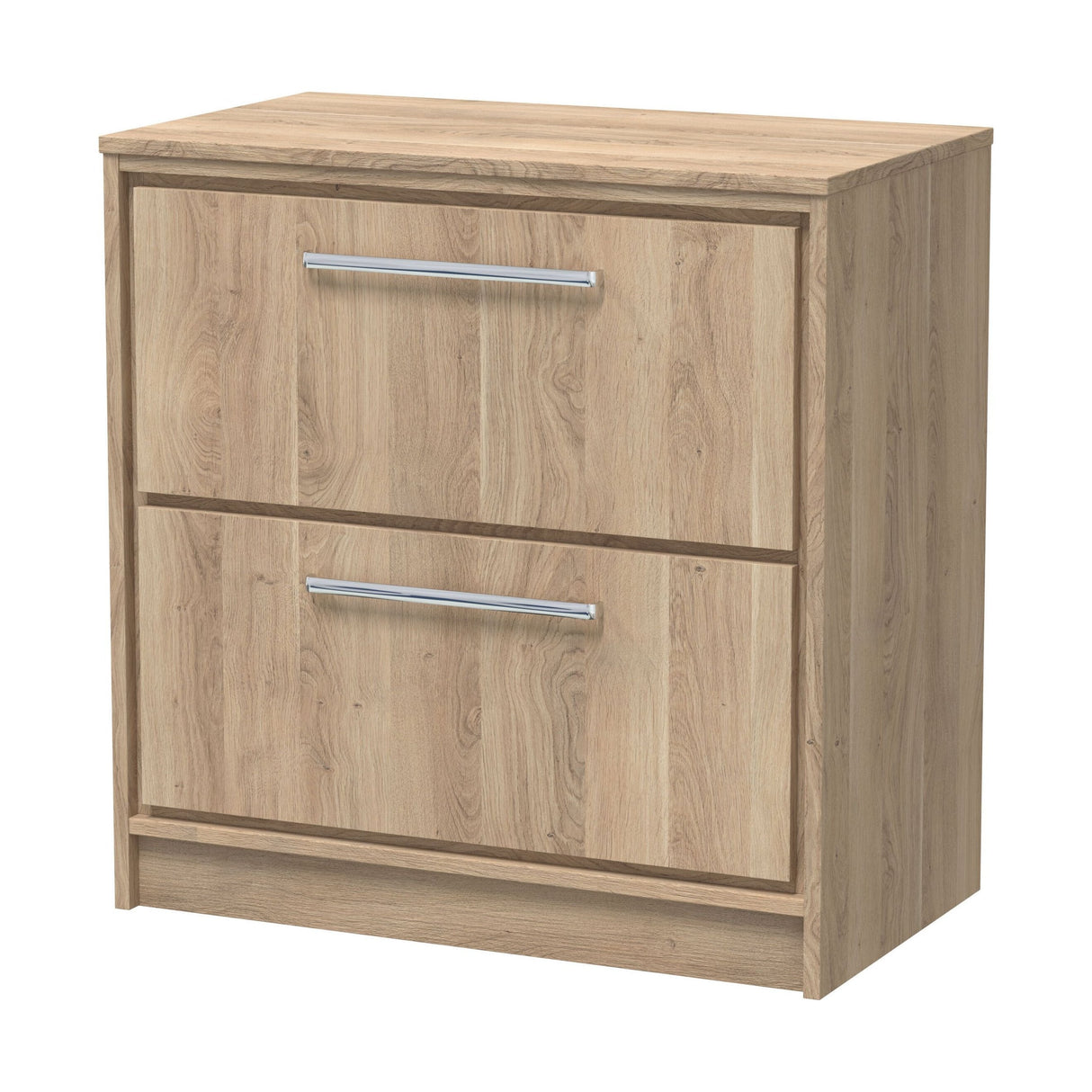 [BFIF3035W] Longnor 2 Drawer Floor Standing Vanity Unit with Worktop - Choice of Size and Colour - Cutout