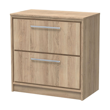 [BFIF3035W] Longnor 2 Drawer Floor Standing Vanity Unit with Worktop - Choice of Size and Colour - Cutout