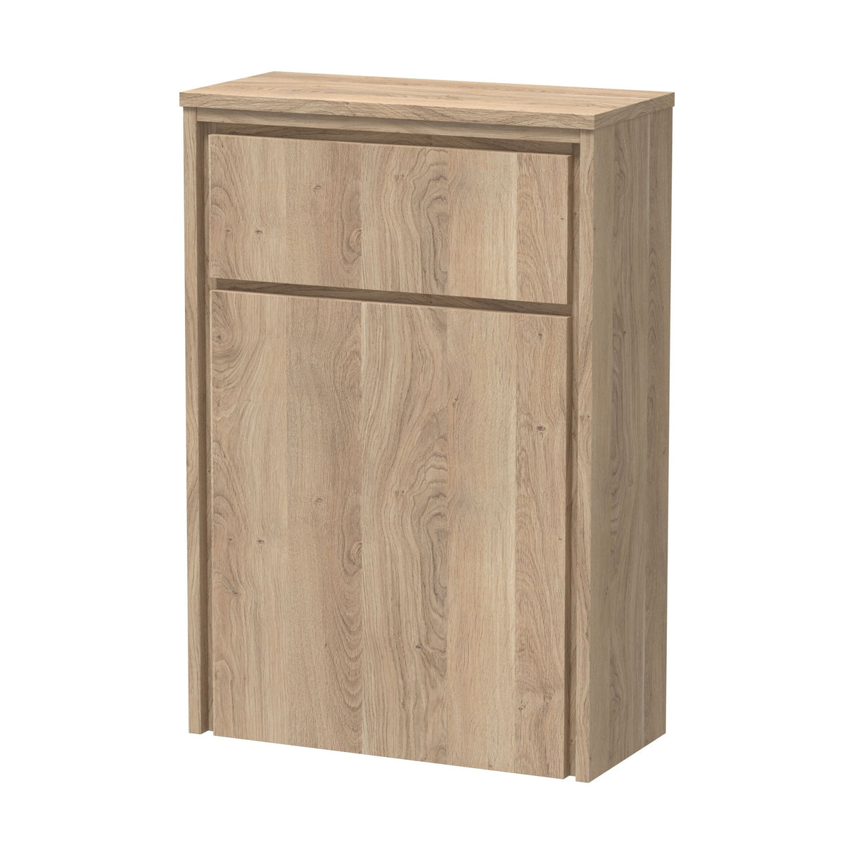 [BFIF3041] Contemporary Floor Standing WC Unit - 818 x 555 x 260mm - Bleached Oak - Cutout