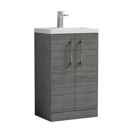 [BFLE004EH716] Bramshall Floor Standing Cloakroom Vanity Basin Unit with Choice of Finish, Handle Finish and Size - Cutout