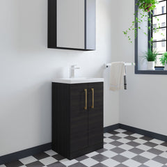 [BFLE005EH017] Bramshall Floor Standing Cloakroom Vanity Basin Unit with Choice of Finish, Handle Finish and Size - Lifestyle 2