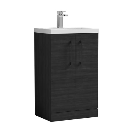 [BFLE005EH018] Bramshall Floor Standing Cloakroom Vanity Basin Unit with Choice of Finish, Handle Finish and Size - Cutout