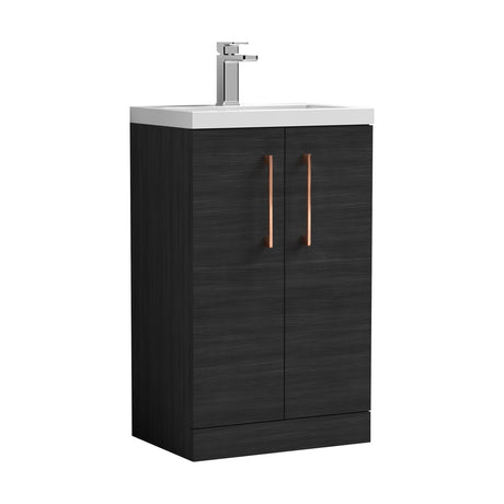 [BFLE005EH019] Bramshall Floor Standing Cloakroom Vanity Basin Unit with Choice of Finish, Handle Finish and Size - Cutout