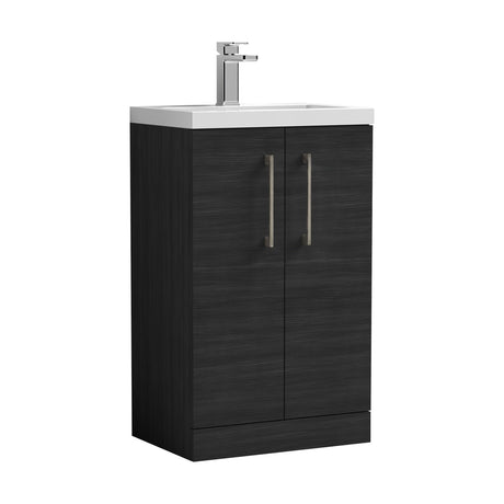 [BFLE005EH716] Bramshall Floor Standing Cloakroom Vanity Basin Unit with Choice of Finish, Handle Finish and Size - Cutout