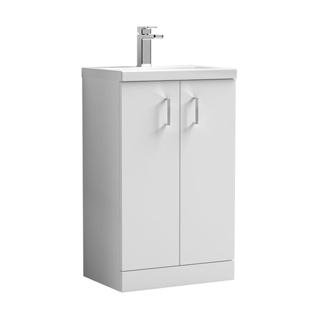 [BFLE006E] Bramshall Floor Standing Cloakroom Vanity Basin Unit with Choice of Finish, Handle Finish and Size - Cutout
