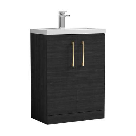 [BFLE026EH017] Bramshall Floor Standing Cloakroom Vanity Basin Unit with Choice of Finish, Handle Finish and Size - Cutout