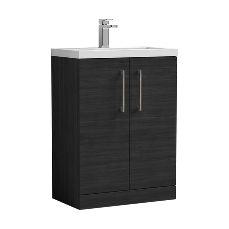 [BFLE026EH716] Bramshall Floor Standing Cloakroom Vanity Basin Unit with Choice of Finish, Handle Finish and Size - Cutout