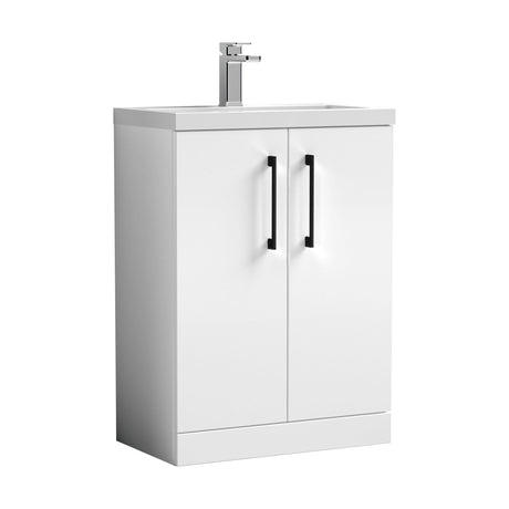 [BFLE027EH018] Bramshall Floor Standing Cloakroom Vanity Basin Unit with Choice of Finish, Handle Finish and Size - Cutout