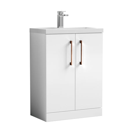[BFLE027EH019] Bramshall Floor Standing Cloakroom Vanity Basin Unit with Choice of Finish, Handle Finish and Size - Cutout